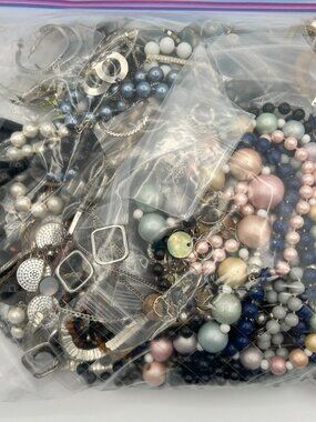 Bulk Jewelry Lot Necklaces Earrings 3+ lbs